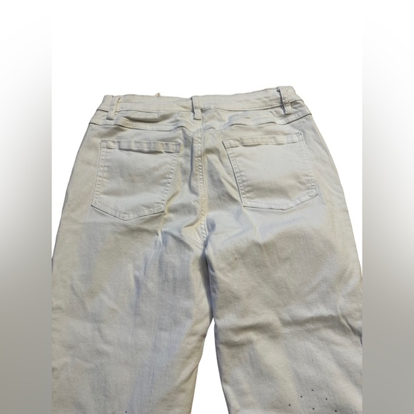 FDJ French Dressing Jeans White Cropped Pants Size 6 Olivia Embellished … - Picture 8 of 9